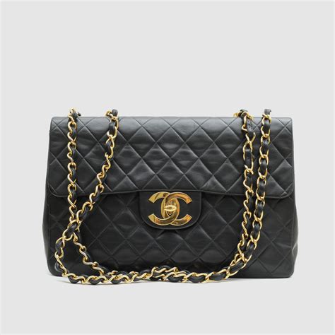 chanel classic black handbag|chanel black classic flap bag.